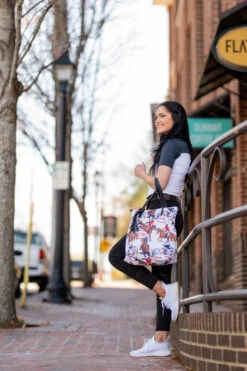 AWST Int'l "Lila" Jumper Pattern Tote Bag W/ Tassel -Apparel and Gear Shop 63 LP455 3