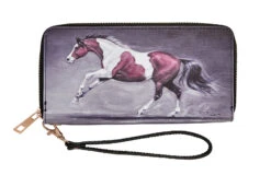 AWST Int'l "Lila" Paint Horse Clutch Wallet