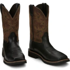 Justin Boots Justin Men's Driller Western Work Boot W/ Composite Toe