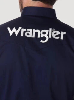 Wrangler® Logo Long Sleeve Shirt- Navy 10 Wrangler® Logo Long Sleeve Shirt- Navy -Apparel and Gear Shop 66 MP2327N 5