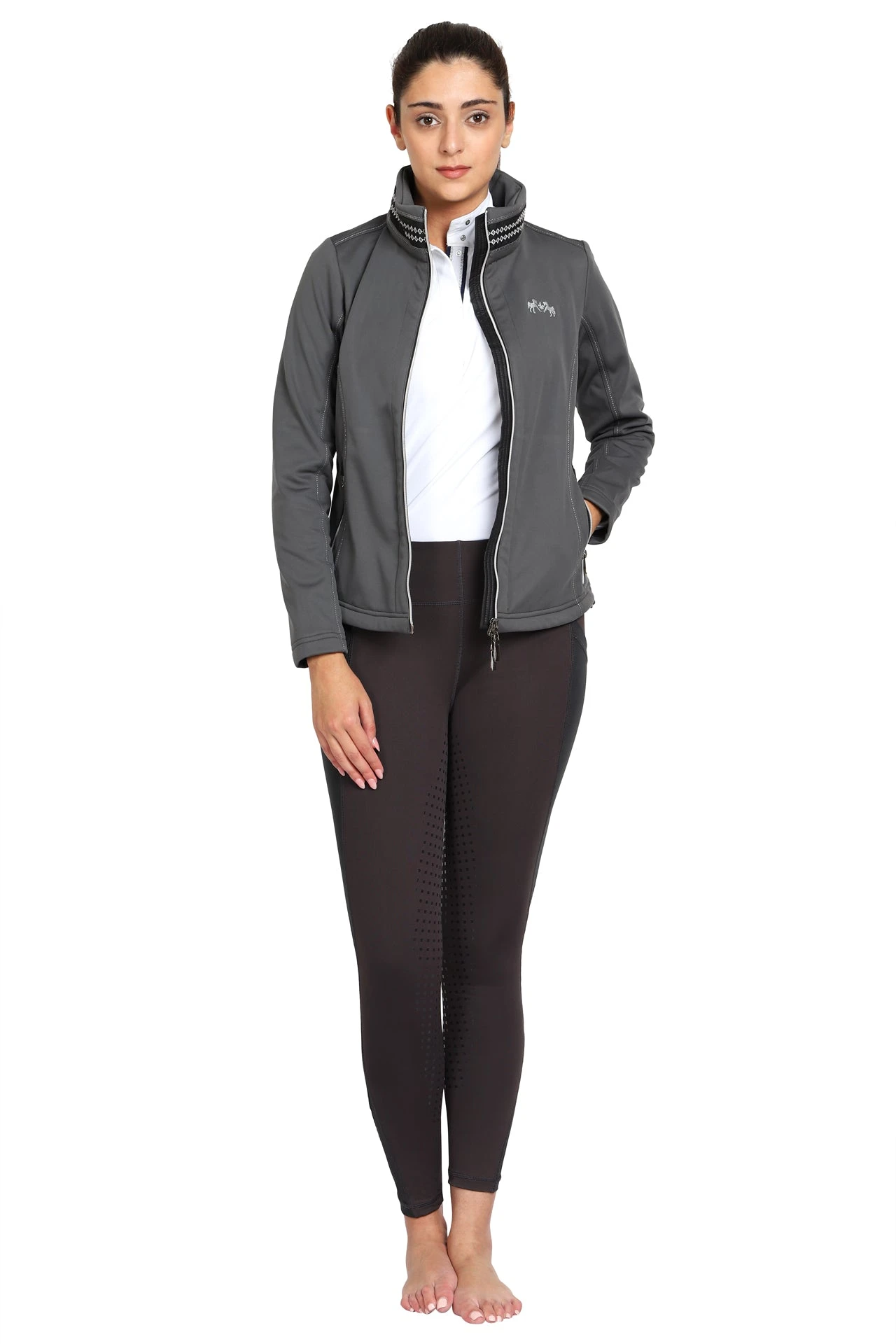 EQUINE COUTURE LADIES BECCA SOFT SHELL JACKET WITH FLEECE 5 EQUINE COUTURE LADIES BECCA SOFT SHELL JACKET WITH FLEECE - Image 5