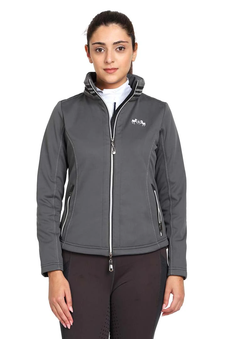 EQUINE COUTURE LADIES BECCA SOFT SHELL JACKET WITH FLEECE 2 EQUINE COUTURE LADIES BECCA SOFT SHELL JACKET WITH FLEECE - Image 2