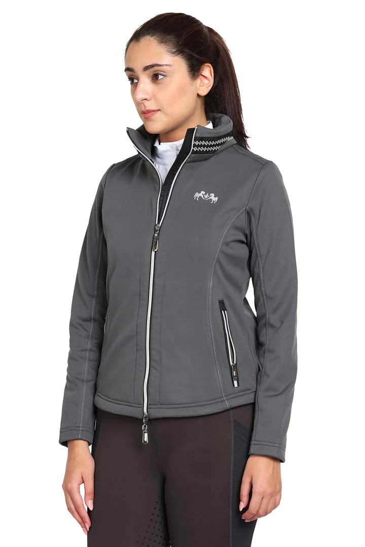 EQUINE COUTURE LADIES BECCA SOFT SHELL JACKET WITH FLEECE 3 EQUINE COUTURE LADIES BECCA SOFT SHELL JACKET WITH FLEECE - Image 3