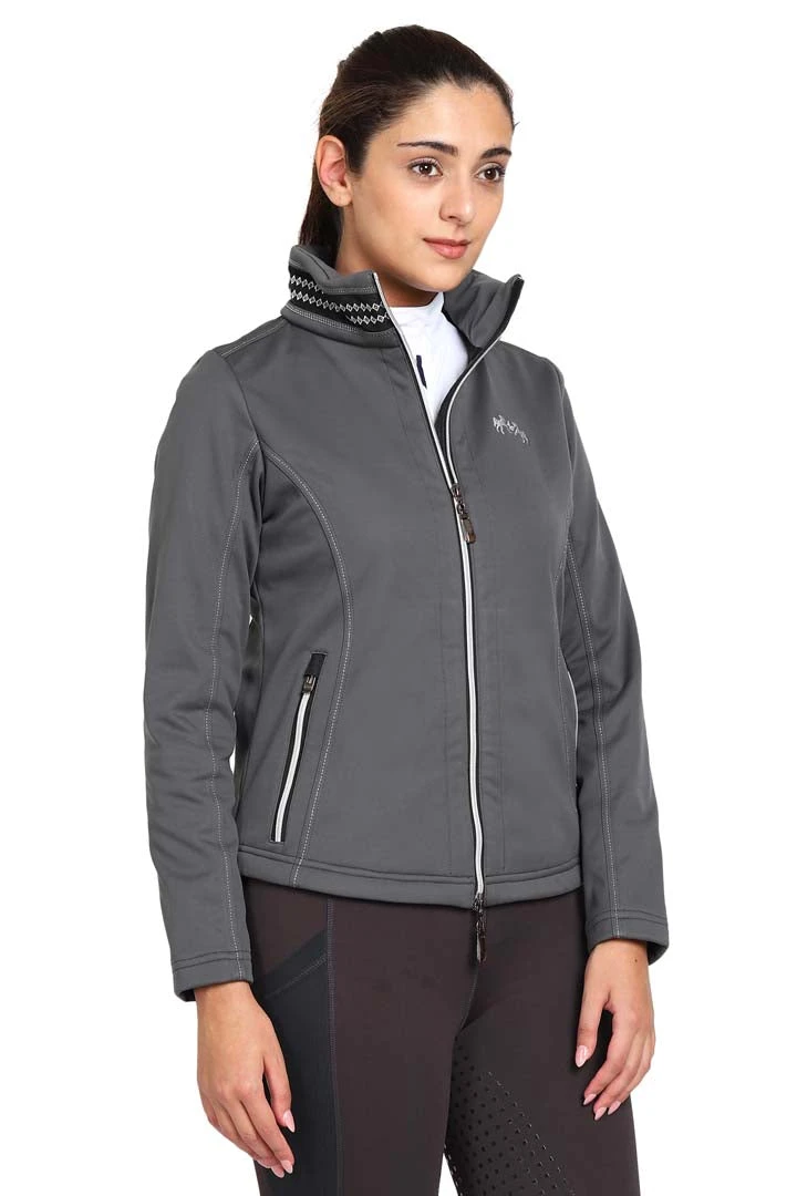 EQUINE COUTURE LADIES BECCA SOFT SHELL JACKET WITH FLEECE 1 EQUINE COUTURE LADIES BECCA SOFT SHELL JACKET WITH FLEECE