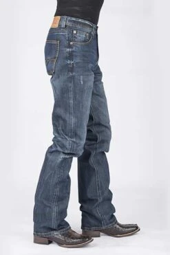 Stetson Men's 1312 Modern Fit Jeans W/ Gold 'V' Emroidery