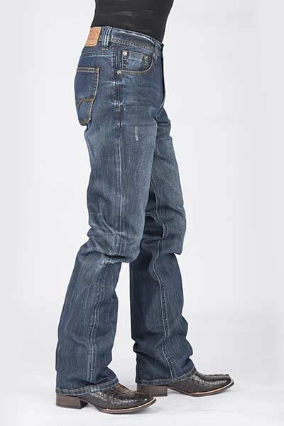 Stetson Men's 1312 Modern Fit Jeans W/ Gold 'V' Emroidery 1 Stetson Men's 1312 Modern Fit Jeans W/ Gold 'V' Emroidery