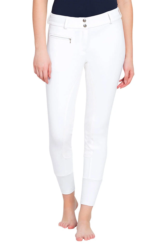 TuffRider Ladies Ribb Lowrise Wide Waistband Full Seat Breeches 2 TuffRider Ladies Ribb Lowrise Wide Waistband Full Seat Breeches - Image 2