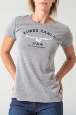 Kimes Ranch Ladies Arch Tee -Apparel and Gear Shop arch tee womens grey closeup 360x 78bc320f ff5e 45a0 8ff0 1dccdbc627c7