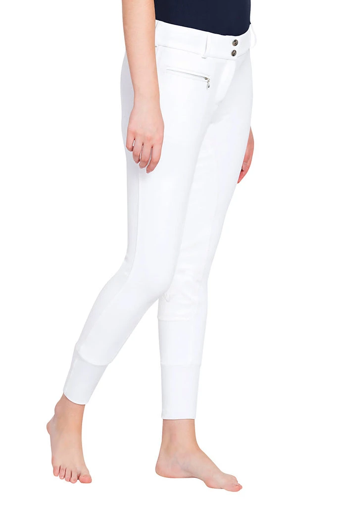 TuffRider Ladies Ribb Lowrise Wide Waistband Full Seat Breeches 4 TuffRider Ladies Ribb Lowrise Wide Waistband Full Seat Breeches - Image 4