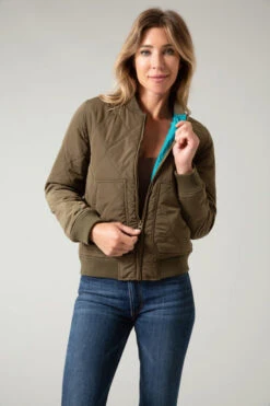 Kimes Ranch Ladies Marinos Bomber Jacket