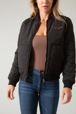 Kimes Ranch Ladies Marinos Bomber Jacket -Apparel and Gear Shop marinos bomber black jacket womens 1 360x 8ff92fea a033 48b1 86fa b93cbe3bf44f